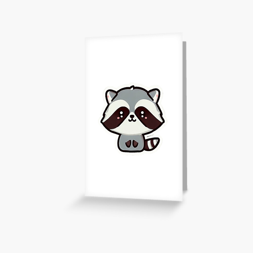 Raccoon Sticker – Mega Kawaii Cuties