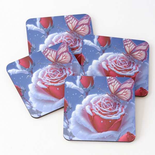 Item preview, Butterfly fly in roseflower designed and sold by JayaNayak.