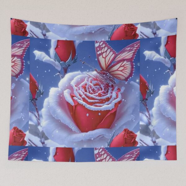 Item preview, Butterfly fly in roseflower designed and sold by JayaNayak.