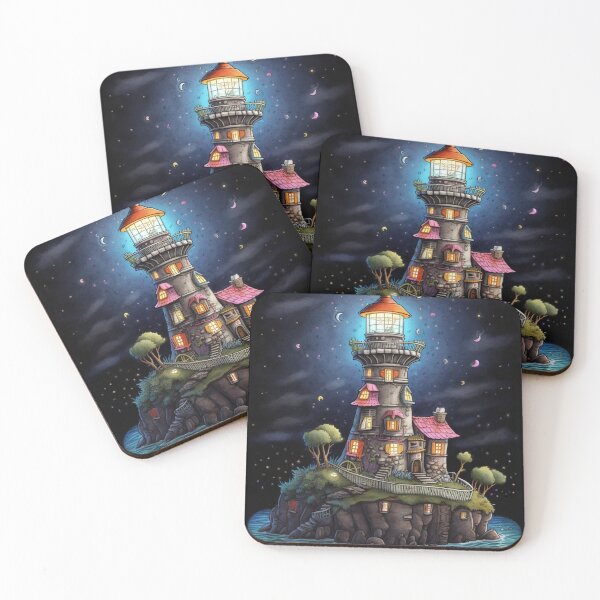 Item preview, Whimsical Fantasy Lighthouse designed and sold by shadowalice.