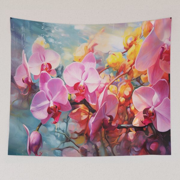 Artikelvorschau, Orchids Brushstrokes entworfen und verkauft von Beauty Art Printable.