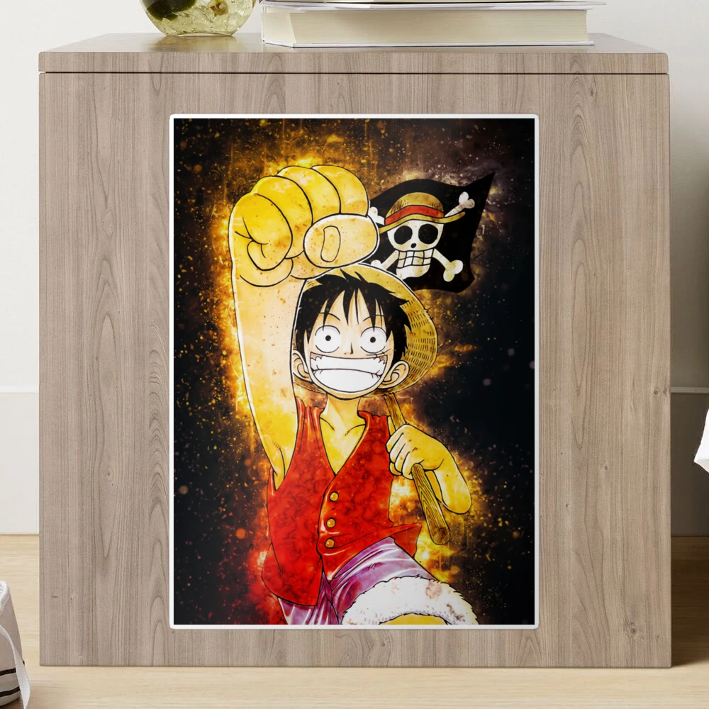 One Piece Luffy Anime Sticker for Sale by Spacefoxart