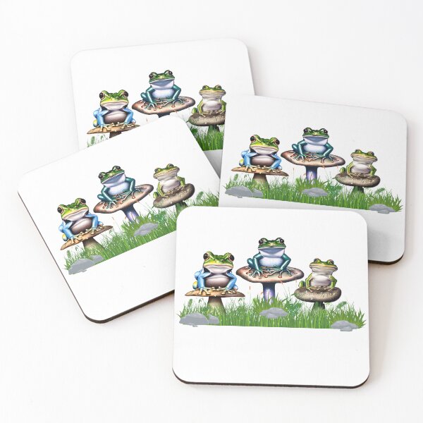 Item preview, Frogs On Mushrooms designed and sold by BeansHotTees.