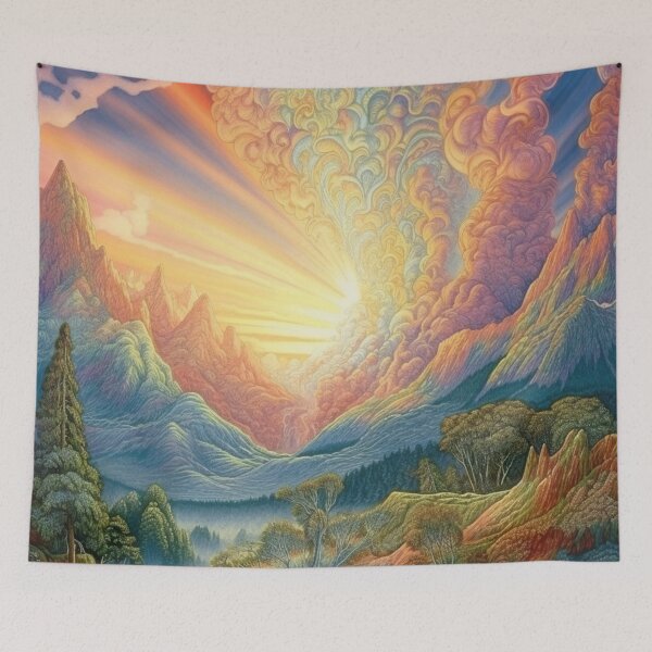 Item preview, Puesta de sol de fantasía designed and sold by LiquidVision.