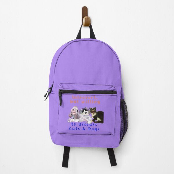 Item preview, Introvert but willing to discuss Cats & Dogs designed and sold by StudioTanoshiiNeko.