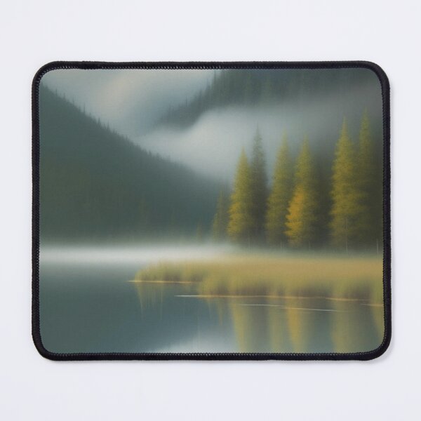 Item preview, a peaceful campsite by a tranquil mountain lake 	 designed and sold by shizzyhayhoez.