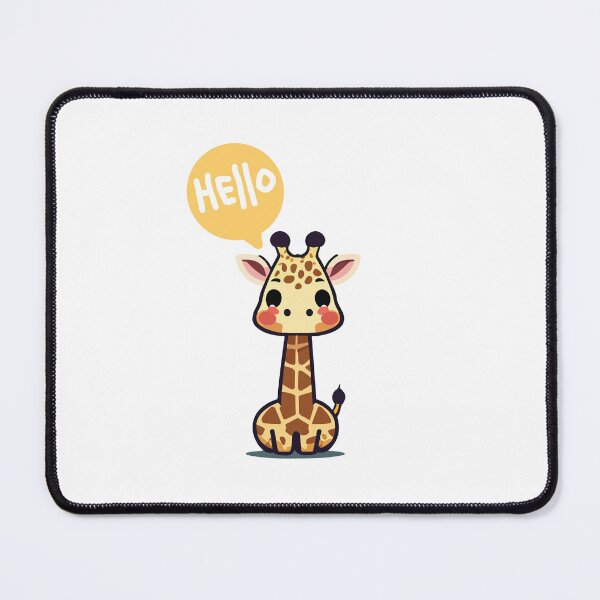 Item preview, Cute giraffe 3 hello designed and sold by HarshBrown.