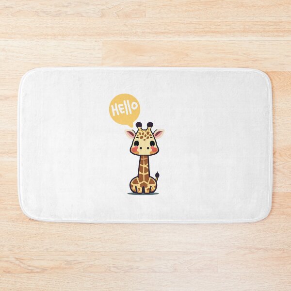 Item preview, Cute giraffe 3 hello designed and sold by HarshBrown.