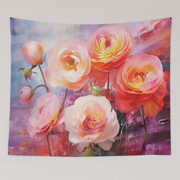 Artikelvorschau, Ranunculus Brushstrokes entworfen und verkauft von Beauty Art Printable.