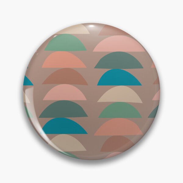 Item preview, Mid Century Modern, Retro Geometrical, Colorful Earth Tones designed and sold by technicolorable_art.