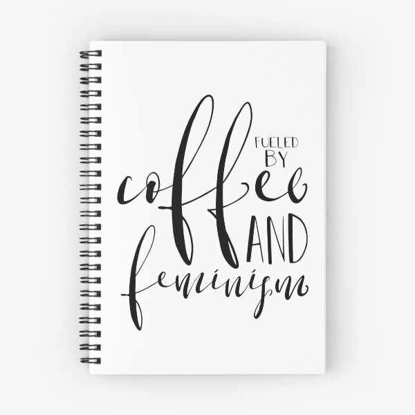 Item preview, fueled by coffee & feminism hand lettered. designed and sold by Gallery Gift Shop.