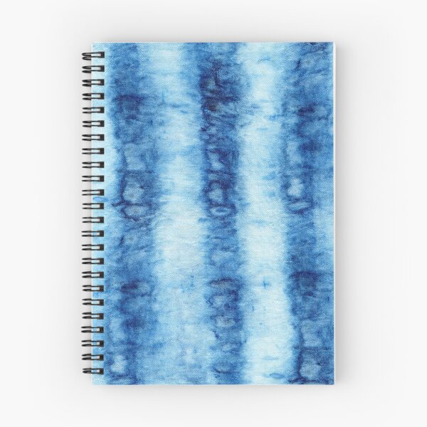 Item preview, Seamless tie-dye pattern of indigo color on white silk.  Shibori dyeing. designed and sold by lamarmarina.