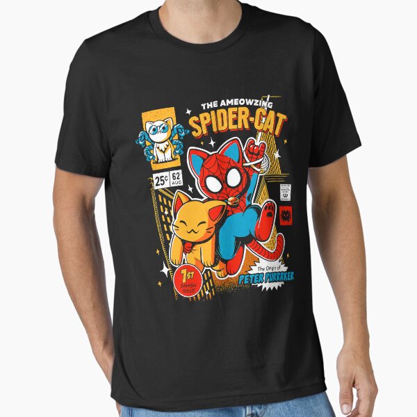 Item preview, the ameozing spider cat tshirt - spider cat hoodies - spider cat  designed and sold by ProfSidDaniel.