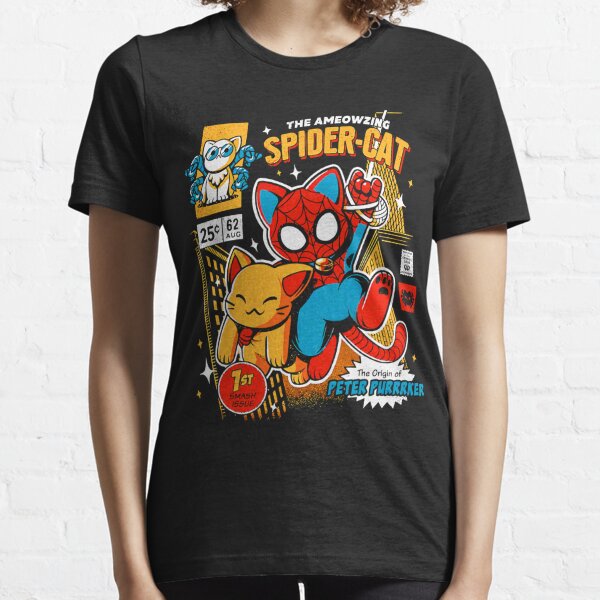the ameozing spider cat tshirt - spider cat hoodies - spider cat  Essential T-Shirt