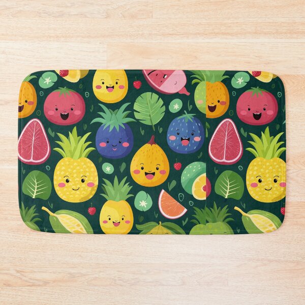 Item preview, Enchanting Tropical Fruit Pattern with Charming Emojis designed and sold by PaletPatisserie.