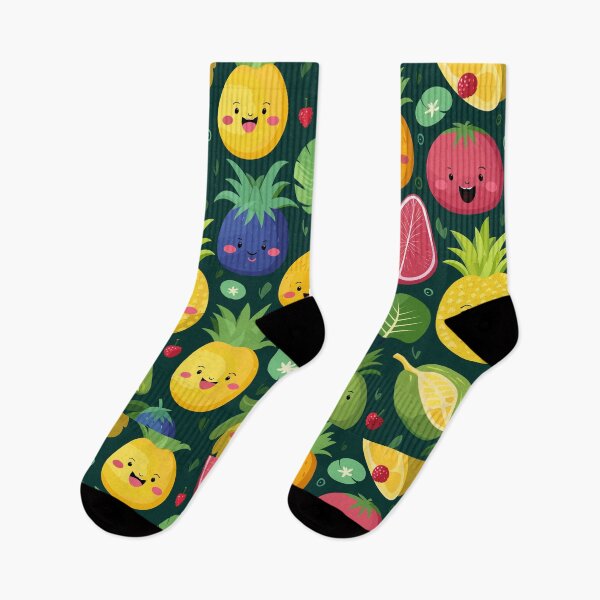 Item preview, Enchanting Tropical Fruit Pattern with Charming Emojis designed and sold by PaletPatisserie.