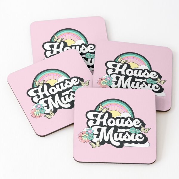 Item preview, HOUSE MUSIC  - Butterfly Rainbow (pink)  designed and sold by Discothreadz.