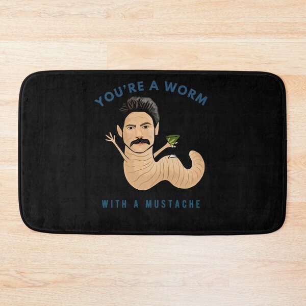 Item preview, You’re a worm with a mustache   designed and sold by BuHeidenreich.