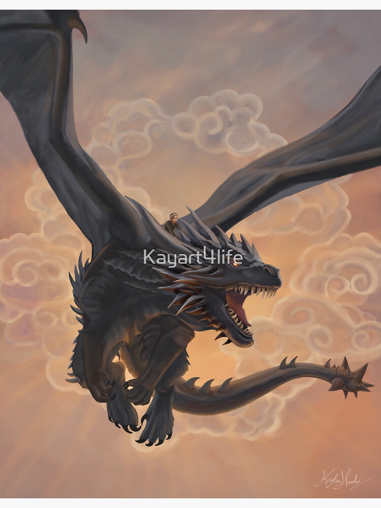 "Fourth Wing Violet and Tairn" Sticker for Sale by Kayart4life Redbubble
