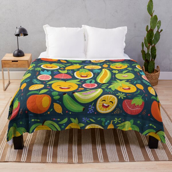 Item preview, Lively Tropical Fruit Pattern with Delightful Emojis designed and sold by PaletPatisserie.