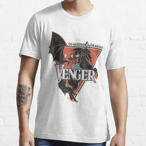 Dungeons & Dragons Venger & Nightmare Heather Grey Tee, Official Apparel &  Accessories