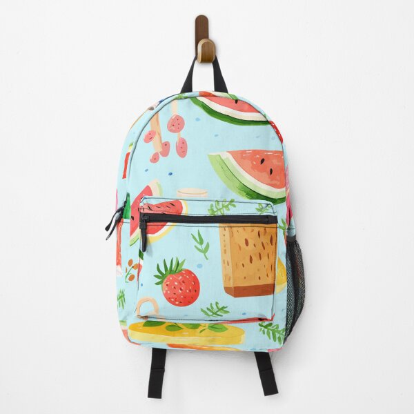 Item preview, Picnic essentials watercolor illustration designed and sold by PaletPatisserie.