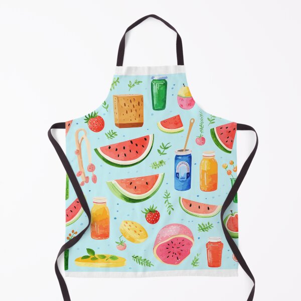 Item preview, Picnic essentials watercolor illustration designed and sold by PaletPatisserie.