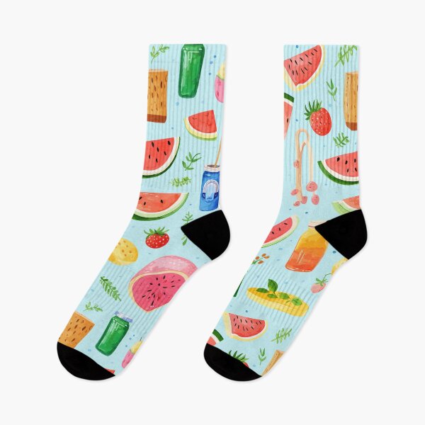 Item preview, Picnic essentials watercolor illustration designed and sold by PaletPatisserie.