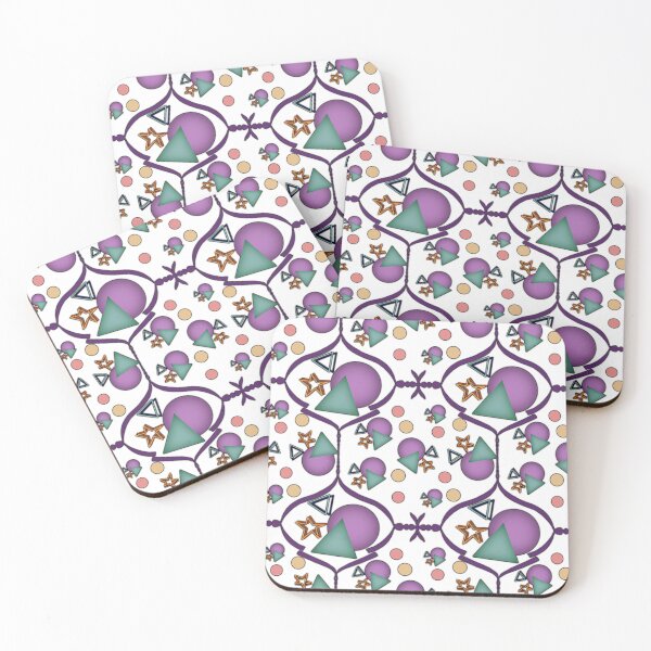 Item preview, colorful geometric fabric pattern designed and sold by WinusYTS.