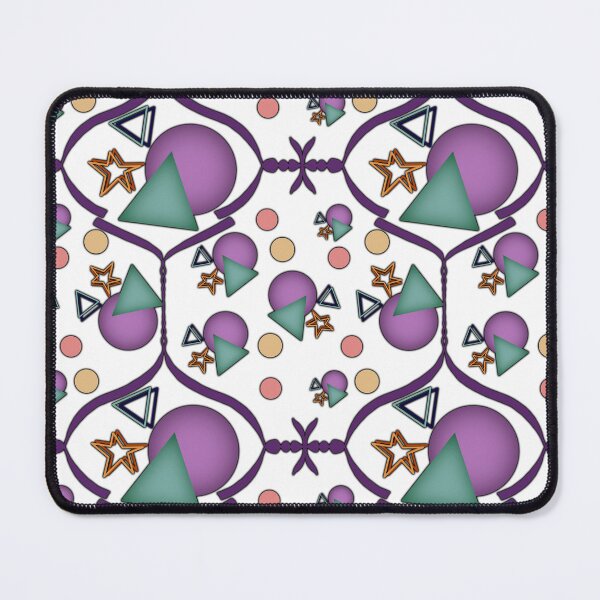 Item preview, colorful geometric fabric pattern designed and sold by WinusYTS.