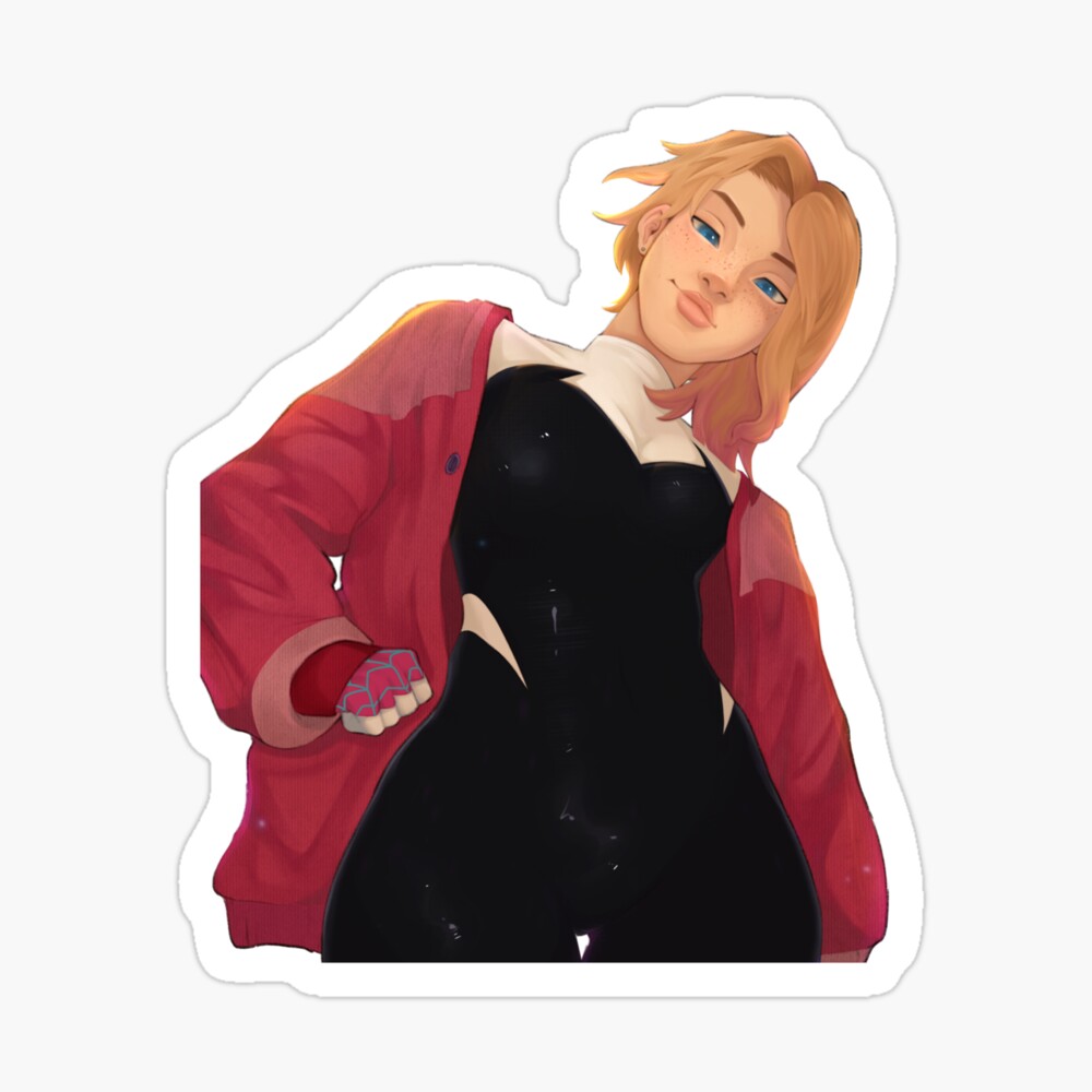 gwen stacy spiderverse sticker