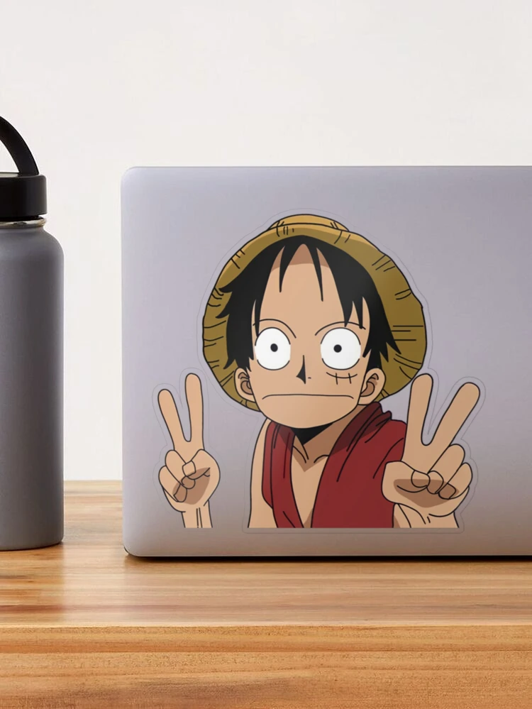 Luffy funny face  Sticker for Sale by Vabatanga