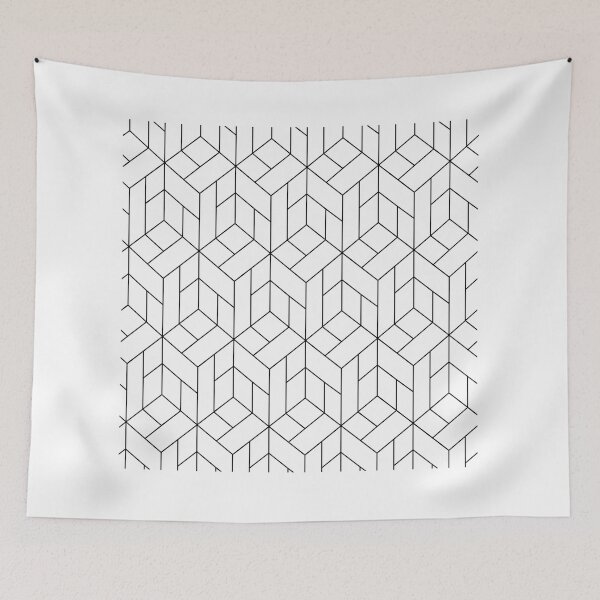 Item preview, Geometrical Cubes Pattern - 01 designed and sold by Studio Grafiikka.