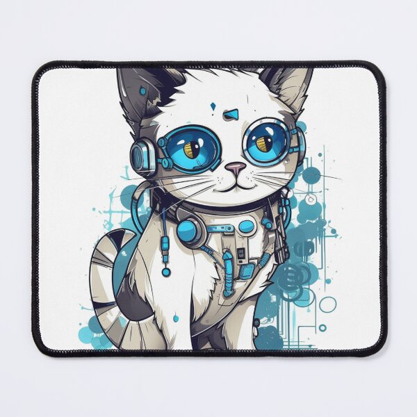 Item preview, Futurist Feline: High-Tech Ragdoll Cat Design for Cat Lovers with Innovative Gadgetry designed and sold by DooodleGod.