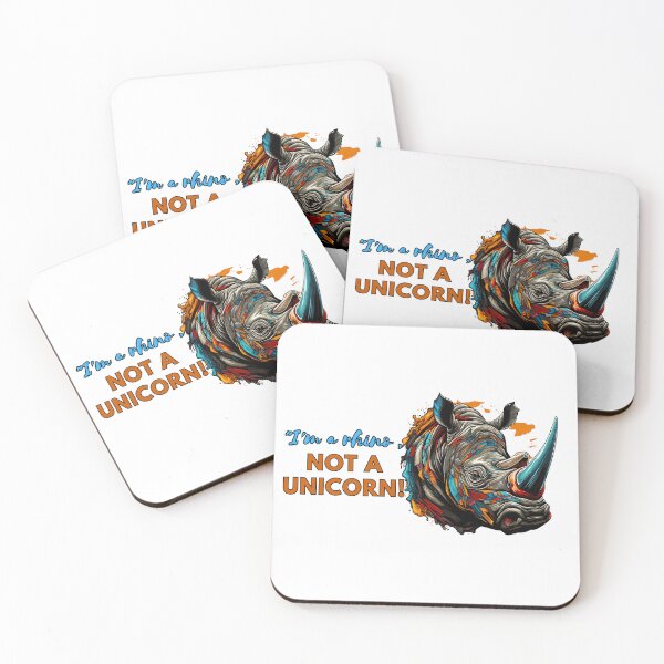 Item preview, Angry Rhino: I'm a rhino, not a unicorn designed and sold by Jerseysrd.