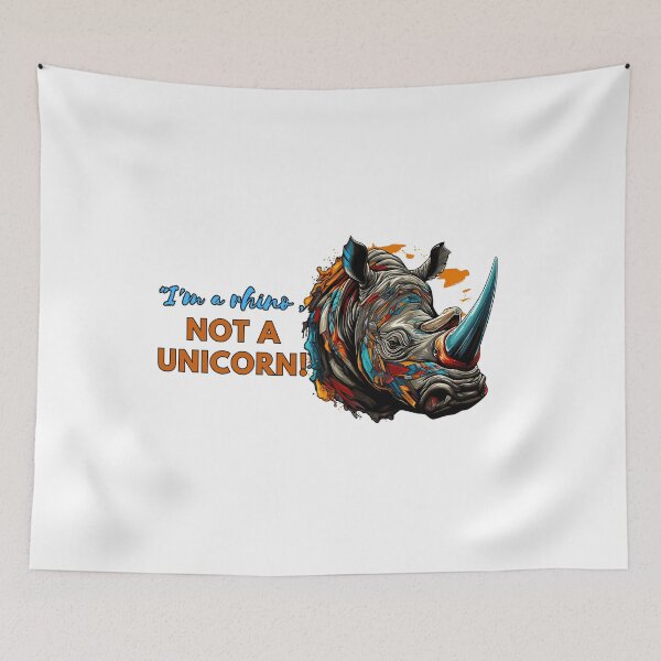 Item preview, Angry Rhino: I'm a rhino, not a unicorn designed and sold by Jerseysrd.