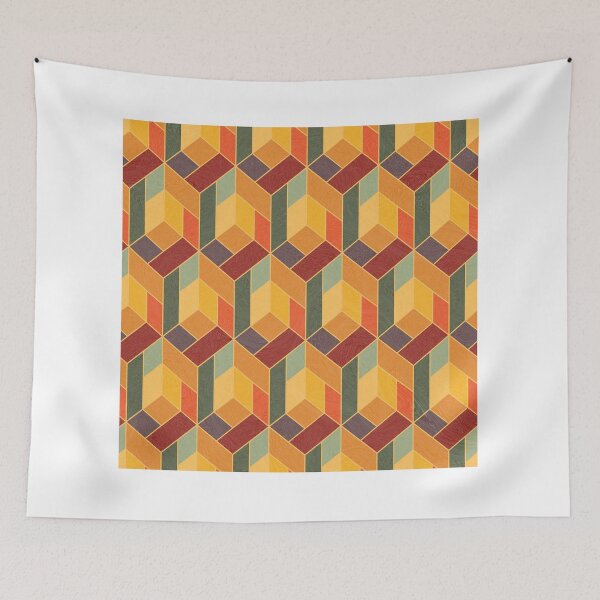 Artikelvorschau, Geometrical Cubes Pattern - 02 entworfen und verkauft von Studio Grafiikka.