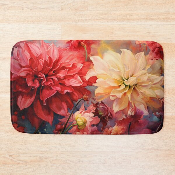Item preview, Dahlias Brushstrokes designed and sold by Beauty  Art Printable.