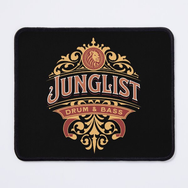 Artikelvorschau, Junglist - Drum And Bass Ornament (Gold) entworfen und verkauft von Discothreadz.