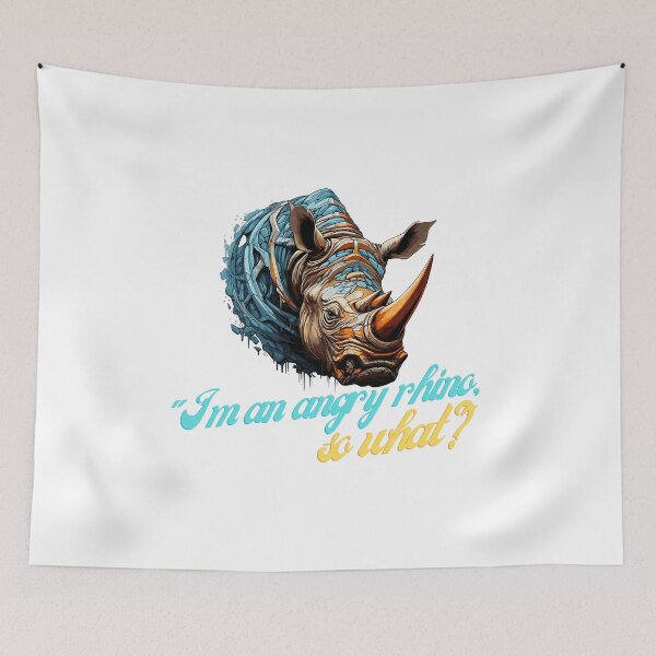 Item preview, Angry Rhino: I'm an angry rhino, so what? designed and sold by Jerseysrd.