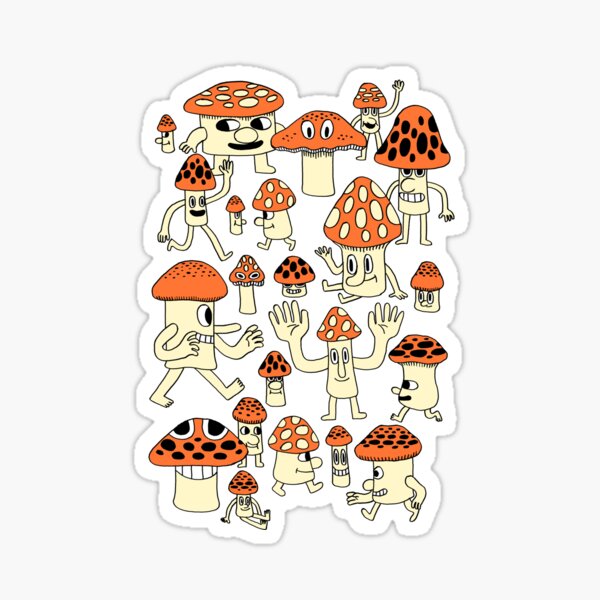 Mushrooms Sticker