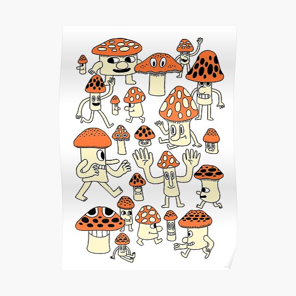 Mushrooms Poster
