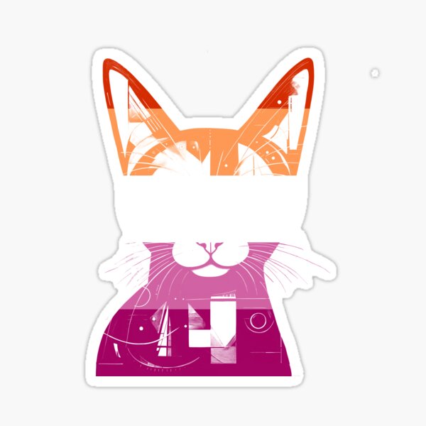 Kawaii Cat Pile Asexual Sticker – Irene Koh Studio