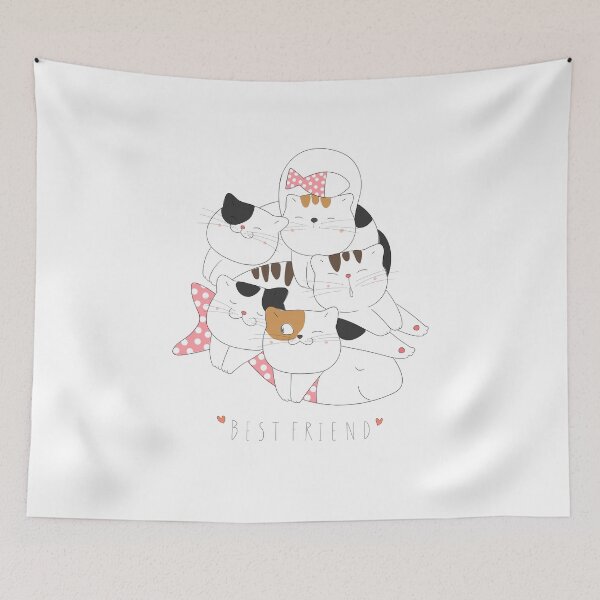 Item preview, Cute cats best friends  designed and sold by quanlh.