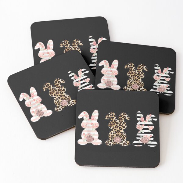 Item preview, Leopard Easter Bunny Rabbit Trio Cute Easter designed and sold by wehrweinwil.
