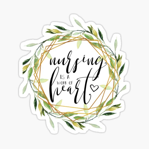 Item preview, nursing is a work of heart.  designed and sold by Gallery Gift Shop.