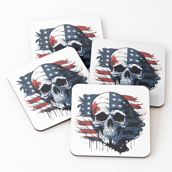 Item preview, SKULL USA 002 designed and sold by PuraBasura.