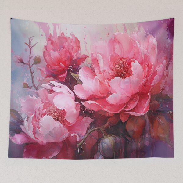Artikelvorschau, Peonies Brushstrokes entworfen und verkauft von Beauty Art Printable.