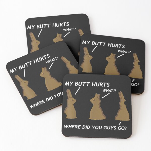 Item preview, My Butt Hurts Chocolate Bunny Easter Funny designed and sold by wehrweinwil.