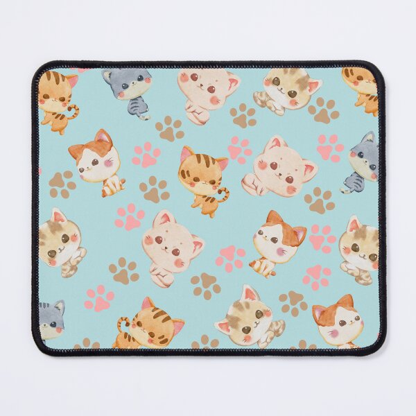 Item preview, wattercolor cats pattern designed and sold by FalconFeatherDn.